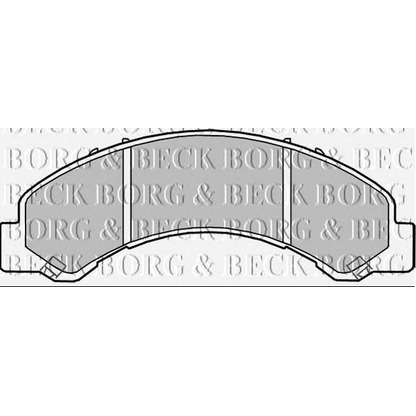 Photo Brake Pad Set, disc brake BORG & BECK BBP2362