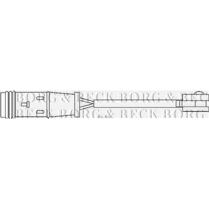 Photo Warning Contact, brake pad wear BORG & BECK BWL3000