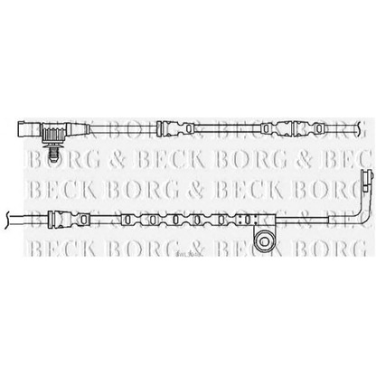 Foto Warnkontakt, Bremsbelagverschleiß BORG & BECK BWL3040