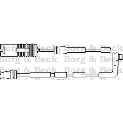 Фото Сигнализатор, износ тормозных колодок BORG & BECK BWL3083