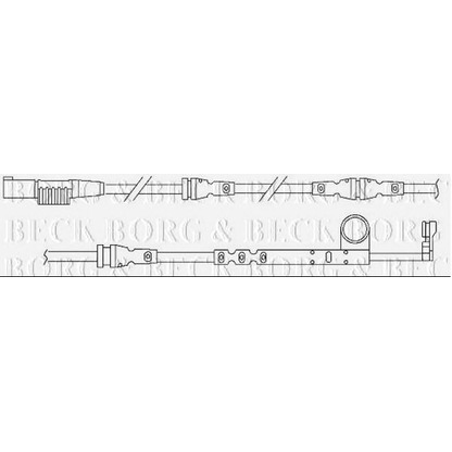 Photo Warning Contact, brake pad wear BORG & BECK BWL3116