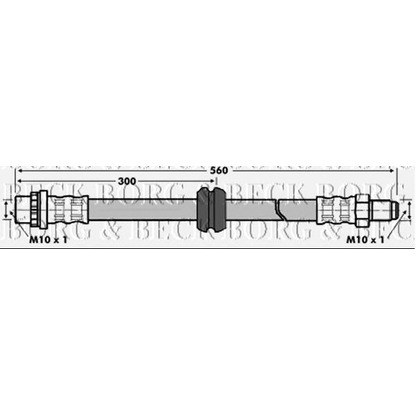 Foto Flessibile del freno BORG & BECK BBH6842