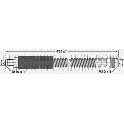 Foto Tubo flexible de frenos BORG & BECK BBH6868