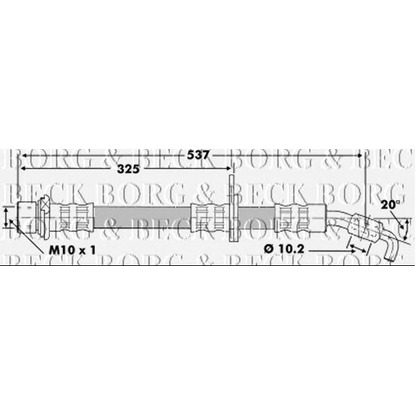 Foto Flessibile del freno BORG & BECK BBH6852