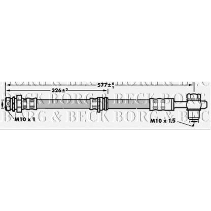 Photo Brake Hose BORG & BECK BBH6898