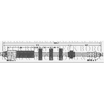 Photo Flexible de frein BORG & BECK BBH6905