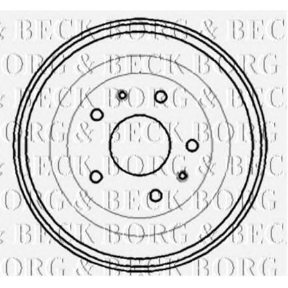 Foto Bremstrommel BORG & BECK BBR7193