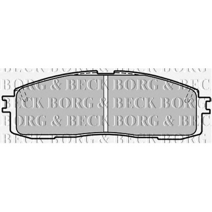 Фото Комплект тормозных колодок, дисковый тормоз BORG & BECK BBP1203