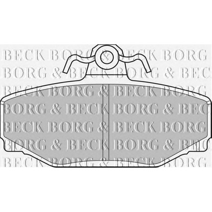 Photo Brake Pad Set, disc brake BORG & BECK BBP1218