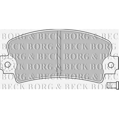 Zdjęcie Zestaw klocków hamulcowych, hamulce tarczowe BORG & BECK BBP1233