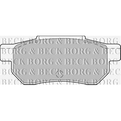 Фото Комплект тормозных колодок, дисковый тормоз BORG & BECK BBP1237