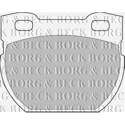 Photo Brake Pad Set, disc brake BORG & BECK BBP1250