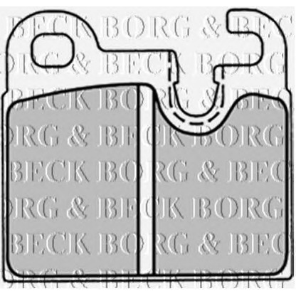 Photo Brake Pad Set, disc brake BORG & BECK BBP1255