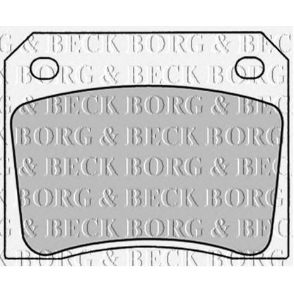 Photo Brake Pad Set, disc brake BORG & BECK BBP1281