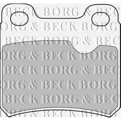 Photo Brake Pad Set, disc brake BORG & BECK BBP1282