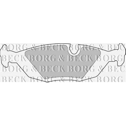 Photo Brake Pad Set, disc brake BORG & BECK BBP1284