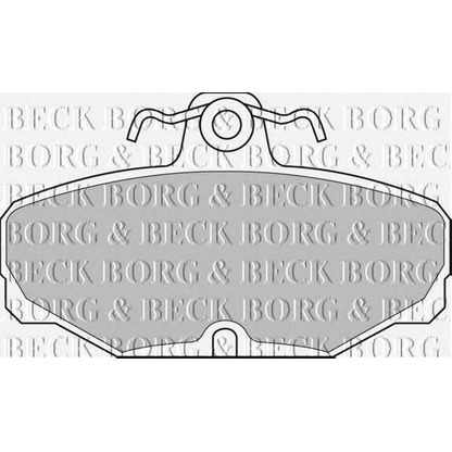 Zdjęcie Zestaw klocków hamulcowych, hamulce tarczowe BORG & BECK BBP1302