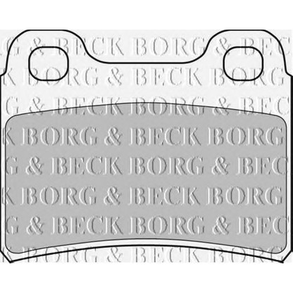 Photo Brake Pad Set, disc brake BORG & BECK BBP1304