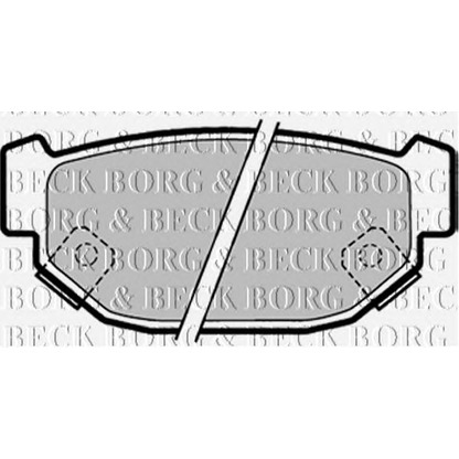 Photo Brake Pad Set, disc brake BORG & BECK BBP1322