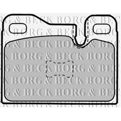 Photo Brake Pad Set, disc brake BORG & BECK BBP1337