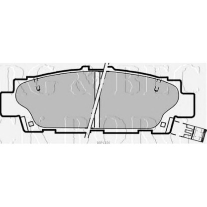 Фото Комплект тормозных колодок, дисковый тормоз BORG & BECK BBP1350