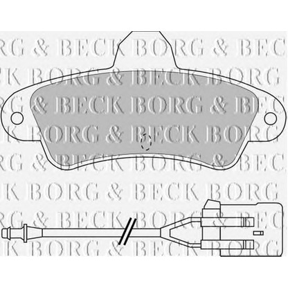 Фото Комплект тормозных колодок, дисковый тормоз BORG & BECK BBP1437