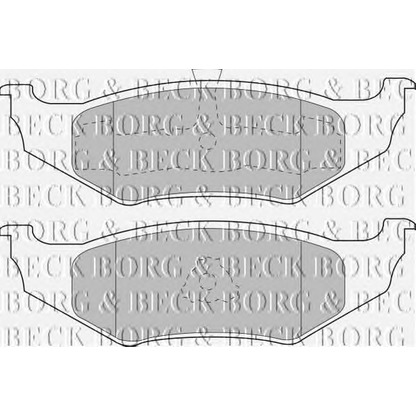 Photo Brake Pad Set, disc brake BORG & BECK BBP1450