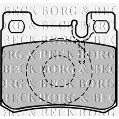 Zdjęcie Zestaw klocków hamulcowych, hamulce tarczowe BORG & BECK BBP1495