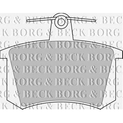 Photo Brake Pad Set, disc brake BORG & BECK BBP1503