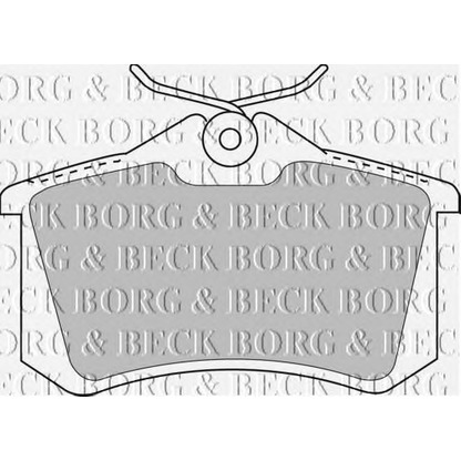 Photo Brake Pad Set, disc brake BORG & BECK BBP1512