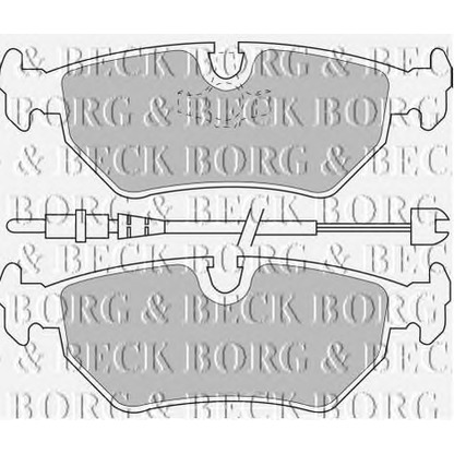 Photo Brake Pad Set, disc brake BORG & BECK BBP1515