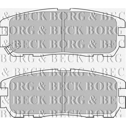 Photo Brake Pad Set, disc brake BORG & BECK BBP1517