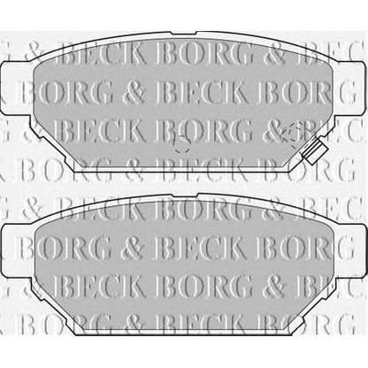 Zdjęcie Zestaw klocków hamulcowych, hamulce tarczowe BORG & BECK BBP1543