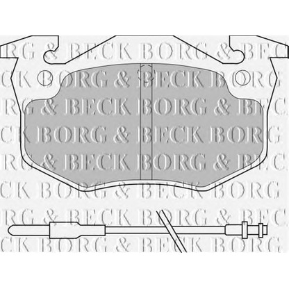 Фото Комплект тормозных колодок, дисковый тормоз BORG & BECK BBP1545