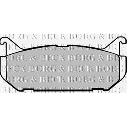 Photo Brake Pad Set, disc brake BORG & BECK BBP1546