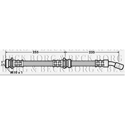 Foto Tubo flexible de frenos BORG & BECK BBH7008