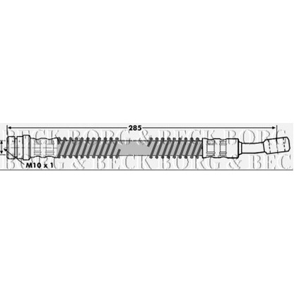 Фото Тормозной шланг BORG & BECK BBH7015