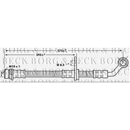 Photo Brake Hose BORG & BECK BBH7020