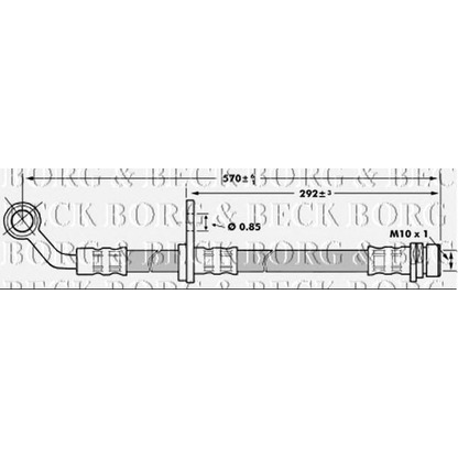 Foto Bremsschlauch BORG & BECK BBH7021