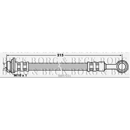 Photo Brake Hose BORG & BECK BBH7031