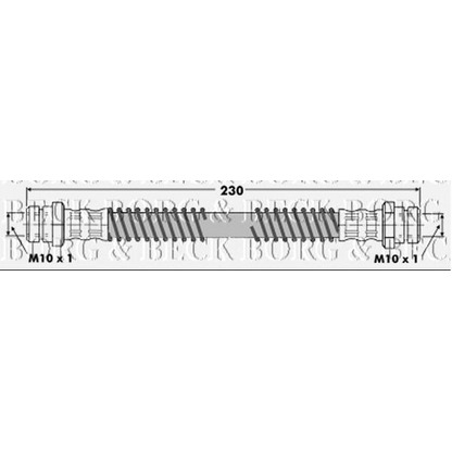 Foto Flessibile del freno BORG & BECK BBH7044