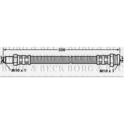 Фото Тормозной шланг BORG & BECK BBH7072