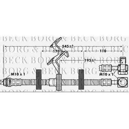 Foto Tubo flexible de frenos BORG & BECK BBH7087