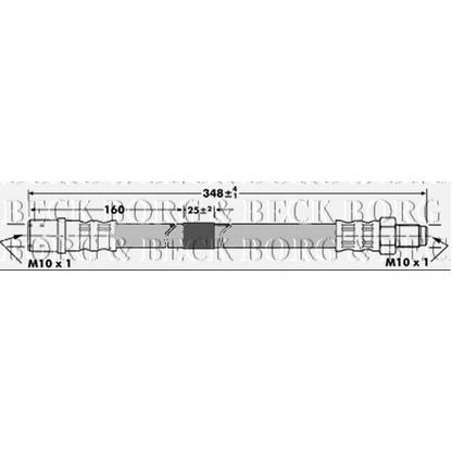 Photo Brake Hose BORG & BECK BBH7089