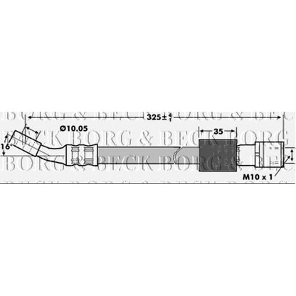 Foto Tubo flexible de frenos BORG & BECK BBH7129