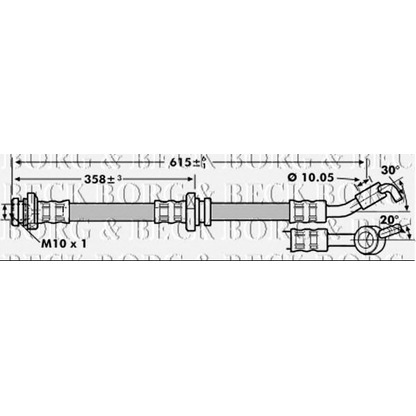 Photo Brake Hose BORG & BECK BBH7136