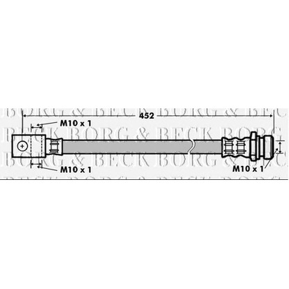 Photo Brake Hose BORG & BECK BBH7157