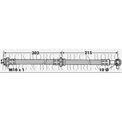 Foto Tubo flexible de frenos BORG & BECK BBH7158