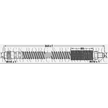 Foto Tubo flexible de frenos BORG & BECK BBH7174