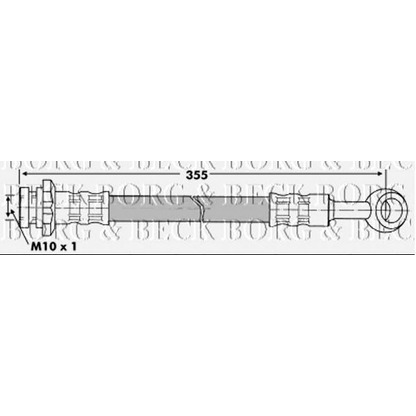 Foto Bremsschlauch BORG & BECK BBH7212